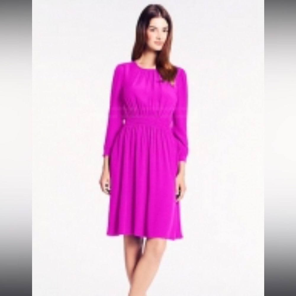 Kate‎ Spade Brighton Zari 3/4 Sleeve Mini Dress  Pink Size 4